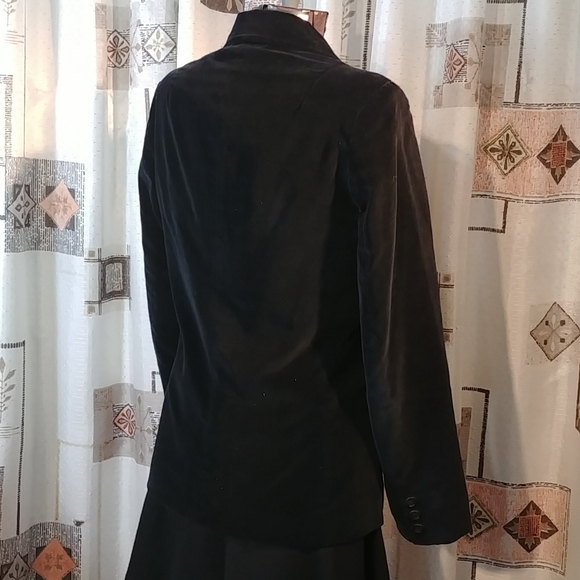 Vtg Black Velvet Blazer - Picture 5 of 9